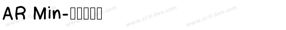 AR Min字体转换